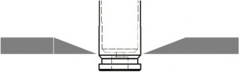 Web diameter measurement location -- just above the extaction groove